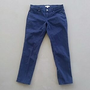 New York & Company Navy Blue Ankle Length Pants